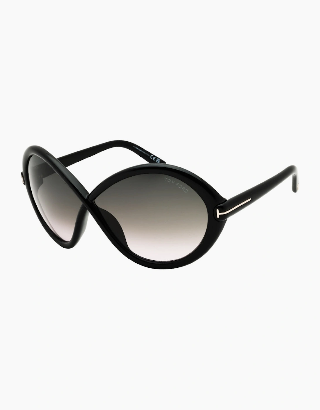 Tom Ford Jada Shiny Black Sunglasses