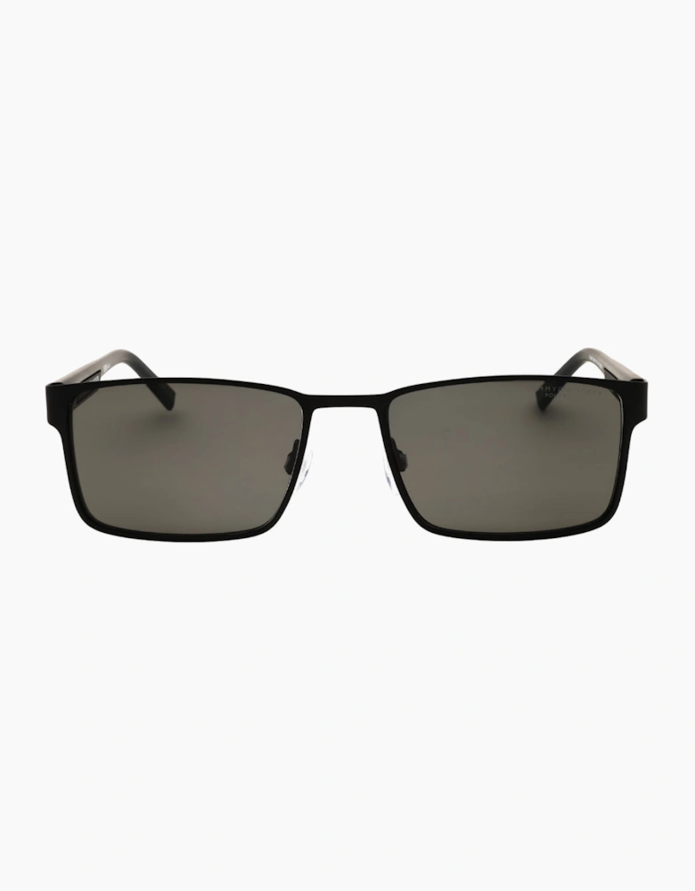 Tommy Hilfiger Matte Black Polarised Sunglasses