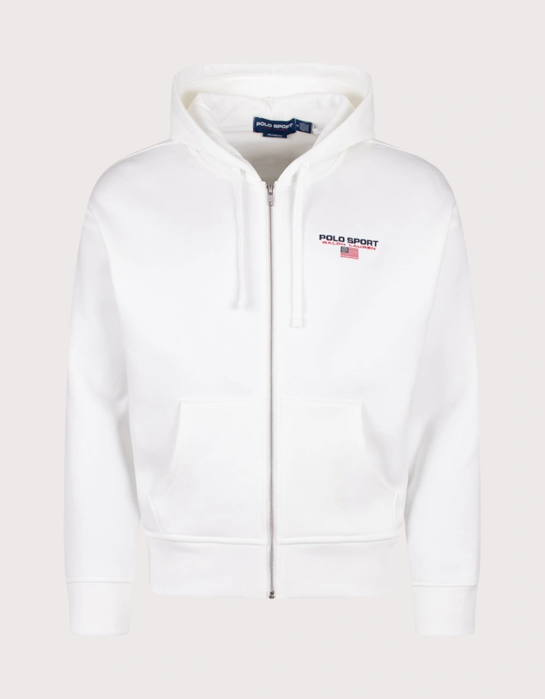 Relaxed Fit Polo Sport Flag Logo Hoodie