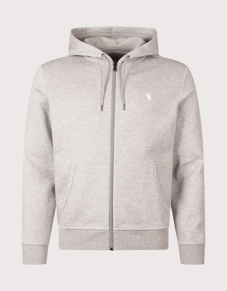 Zip Through Double Knit Hoodie