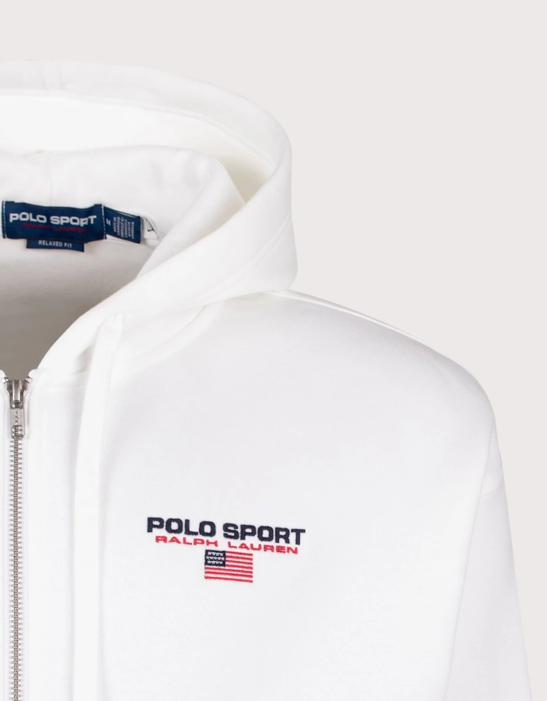 Relaxed Fit Polo Sport Flag Logo Hoodie