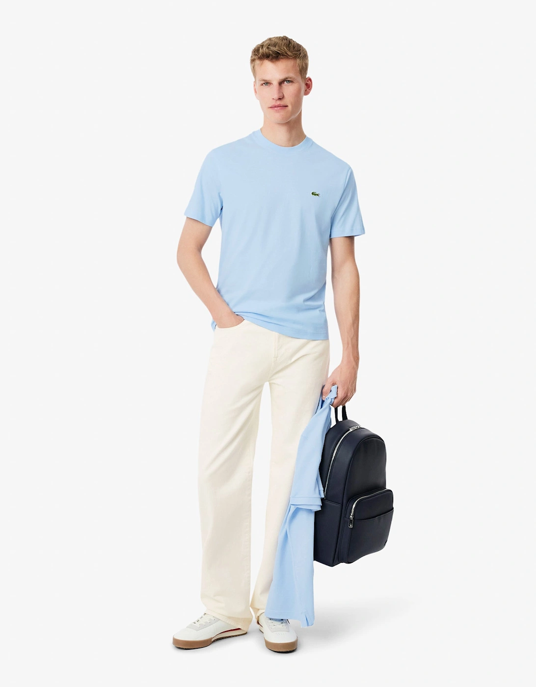 Lacoste Mens Classic Fit Cotton Jersey T-Shirt - Rill T01