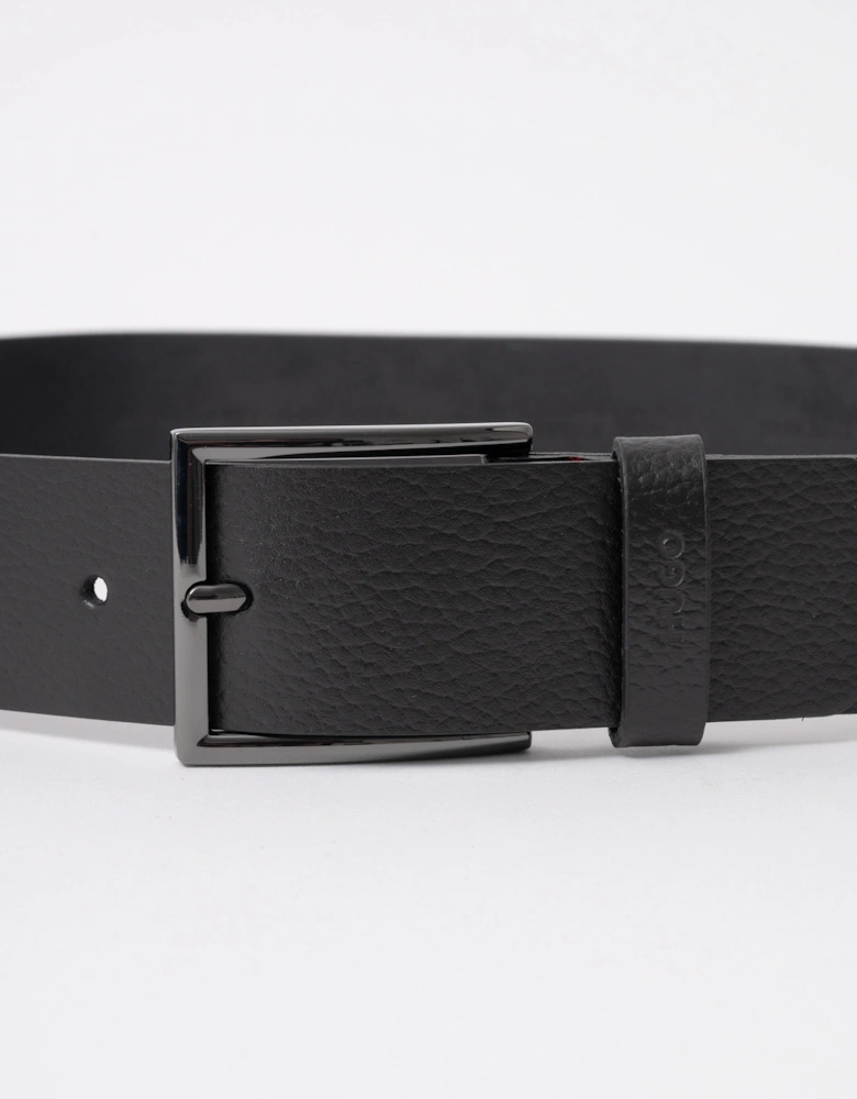 HUGO Giaspo-GR Mens Leather Belt - Black 002