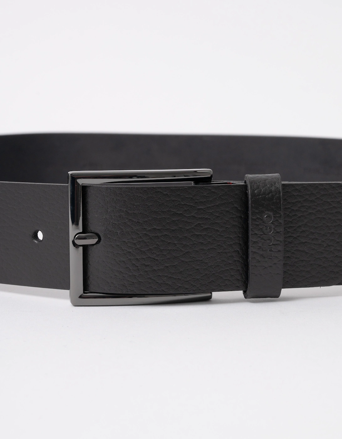 HUGO Giaspo-GR Mens Leather Belt - Black 002