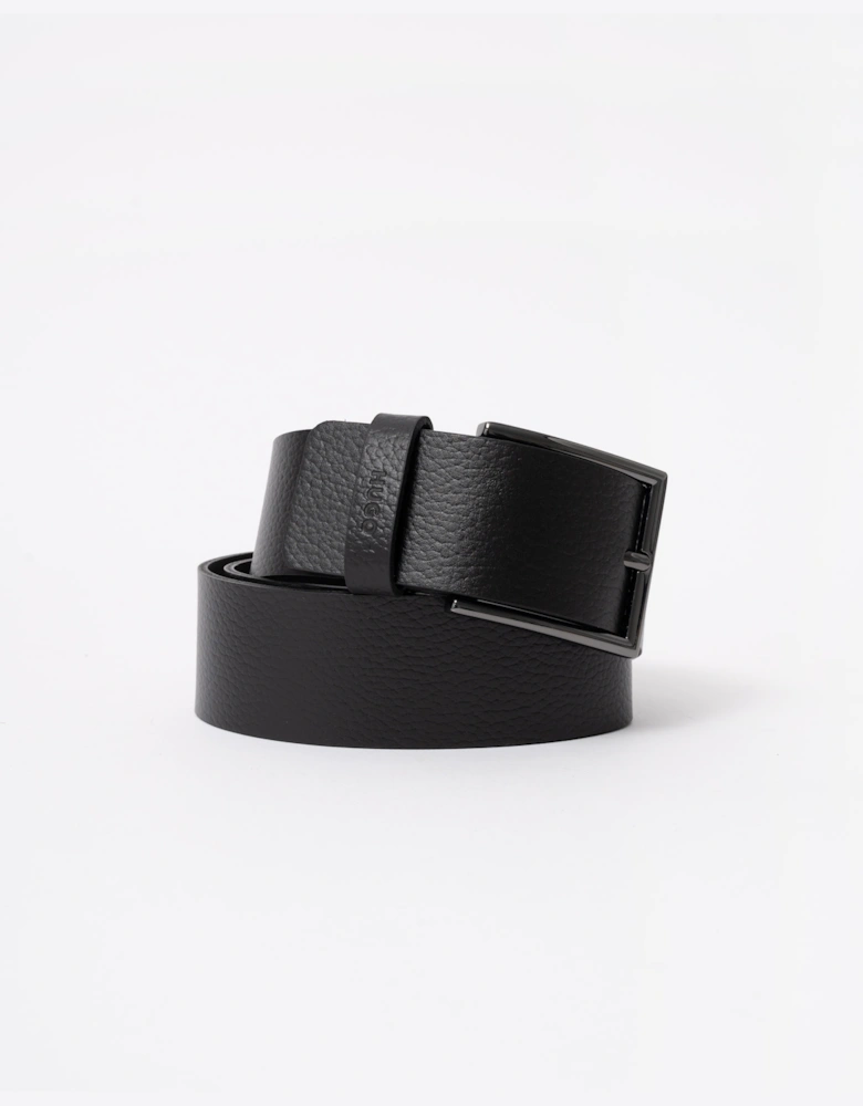 HUGO Giaspo-GR Mens Leather Belt - Black 002