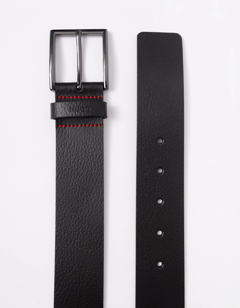 HUGO Giaspo-GR Mens Leather Belt - Black 002