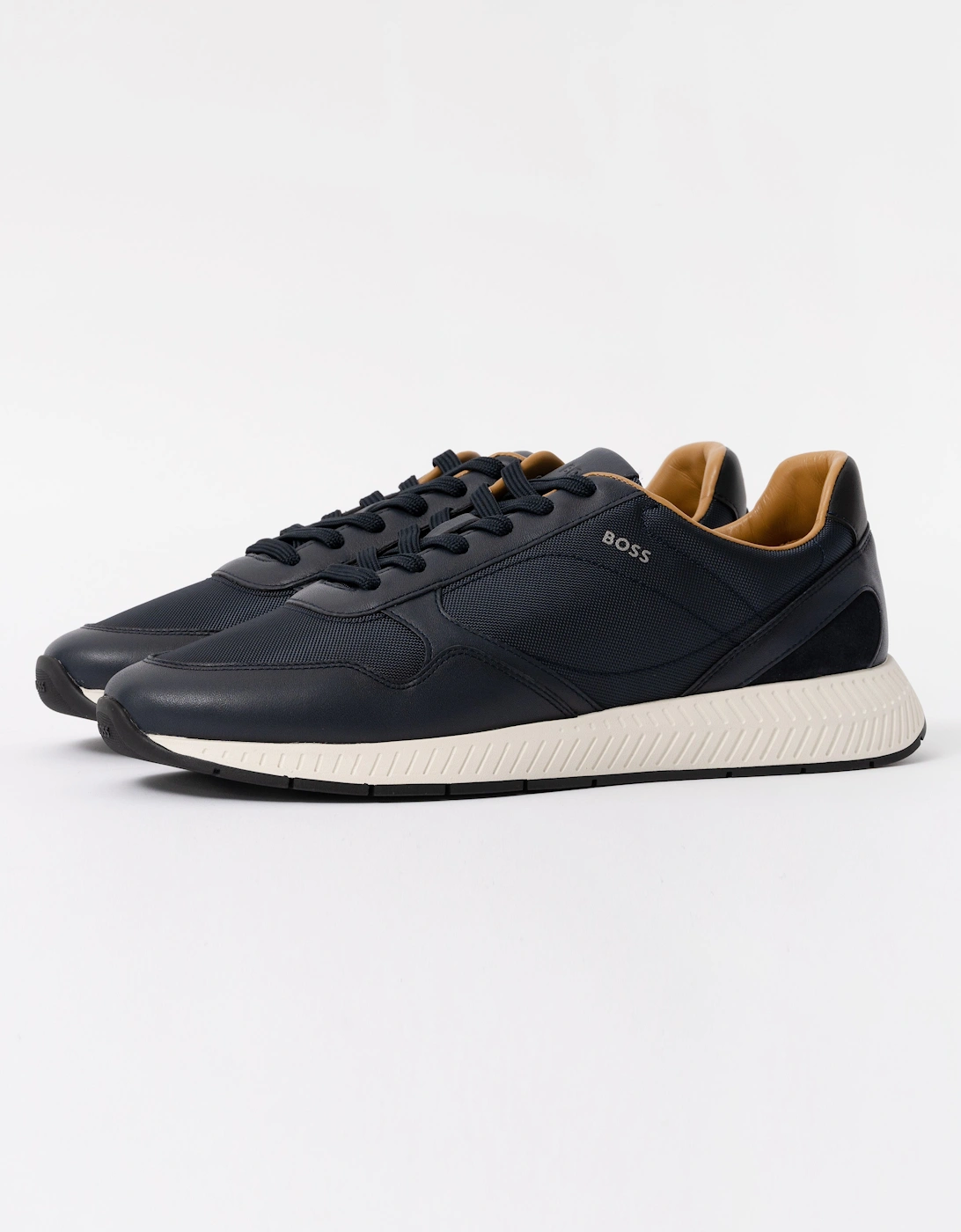 BOSS Orange Titanium Runn buny Mens Trainers - Dark Blue 401
