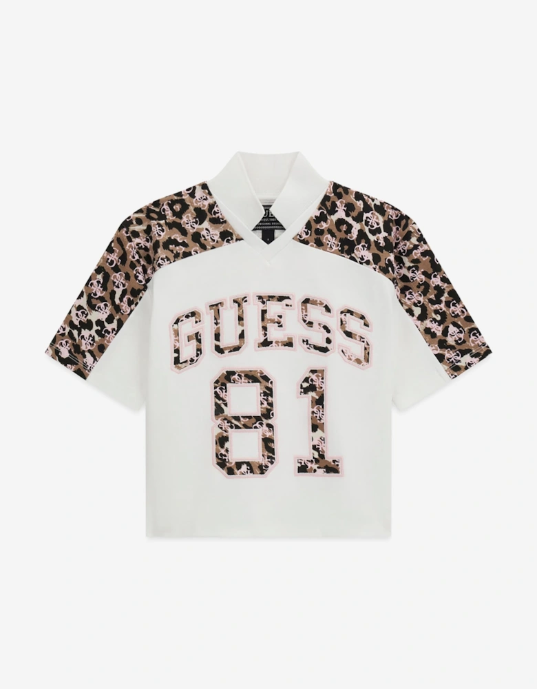 Guess Girls Oversized Midi T-Shirt in White