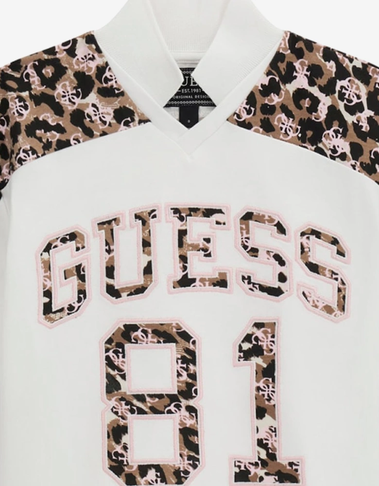 Guess Girls Oversized Midi T-Shirt in White