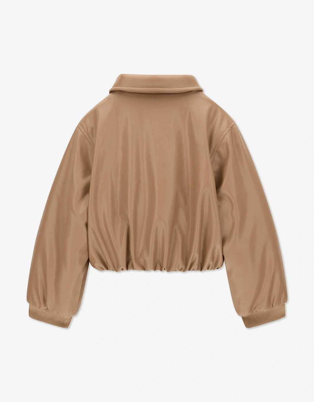 Guess Girls Padded Bomber Jacket in Brown