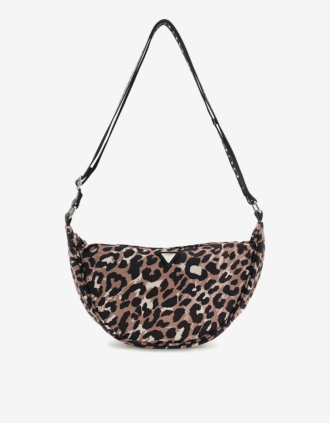 Guess Girls Leopard Print Shoulder Bag in Brown (31cm)
