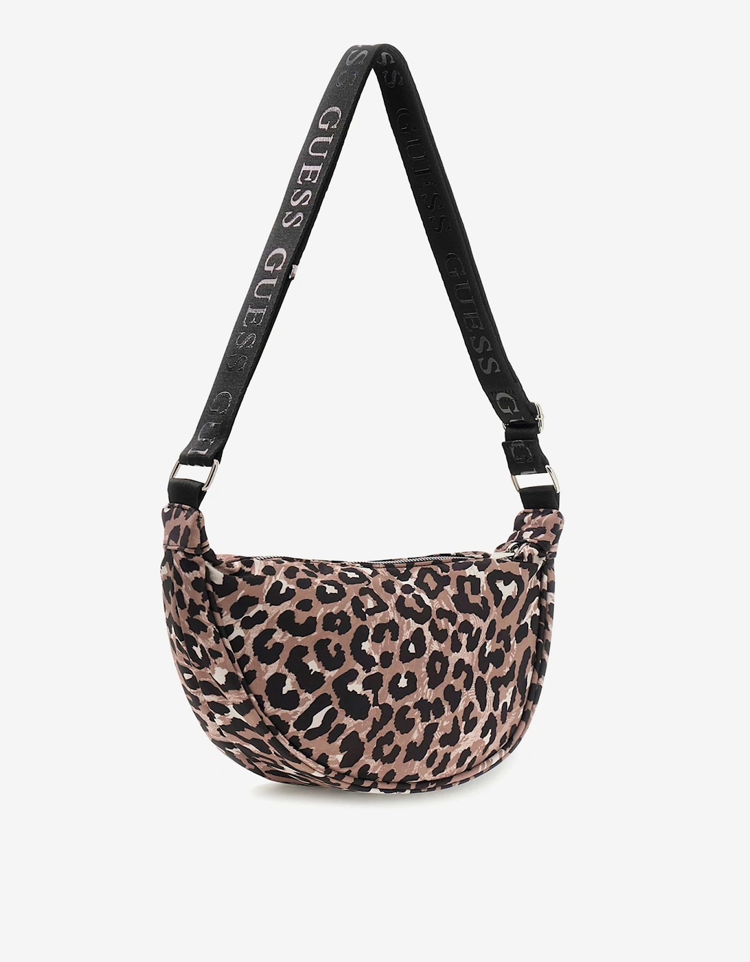 Guess Girls Leopard Print Shoulder Bag in Brown (31cm)