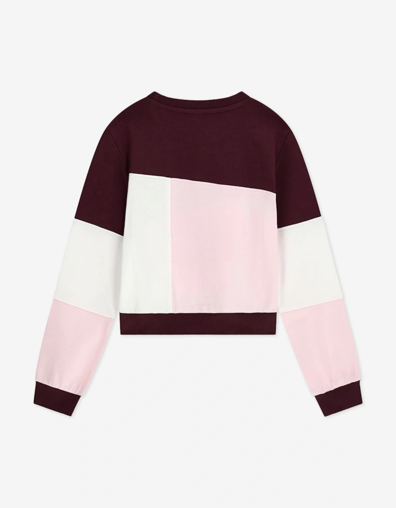Guess Girls Los Angeles Logo Sweatshirt in Pink