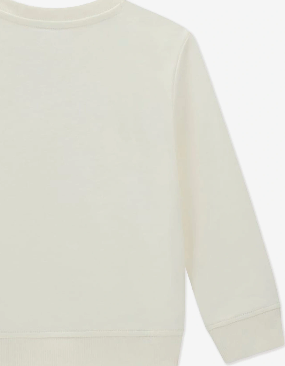 Guess Boys Bear Logo Sweatshirt in Ivory