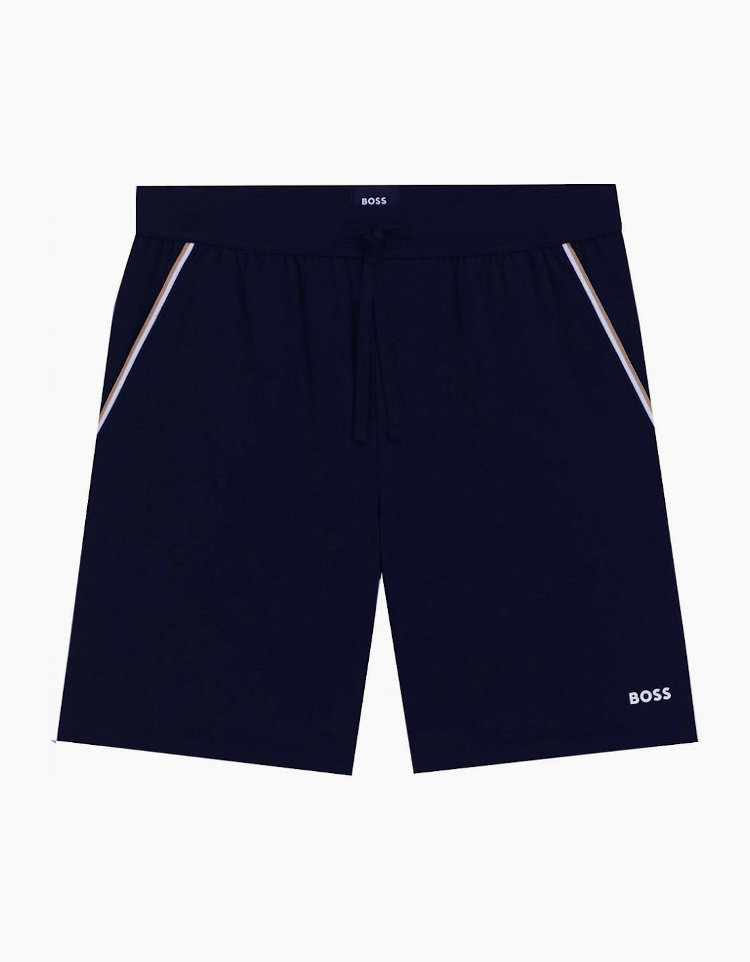 Hugo Boss Men's Black Navy Signature Stripe Shorts - Size 39/38/32