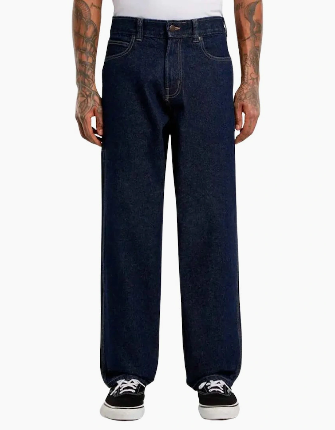 Dickies Dickies 958 Baggy Tapered Work Rinsed Jeans - Blue