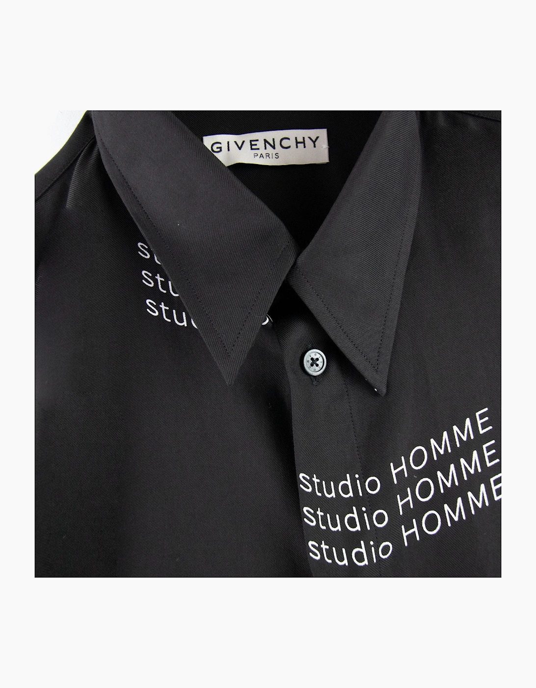 Givenchy Men's Black Studio Homme Shirt - Size: 40/Regular