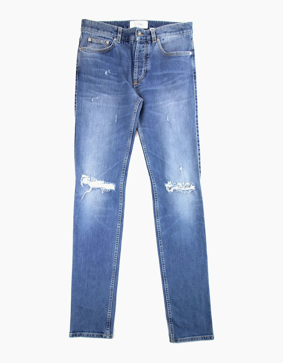 Men's Givenchy Destroyed Slim Fit Jeans Blue - Size: 30/32