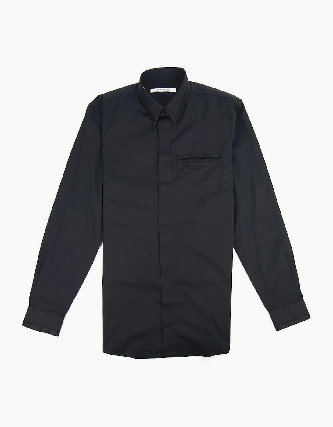 Givenchy Men's Black Taped Detail Shirt - Size: 40/Regular