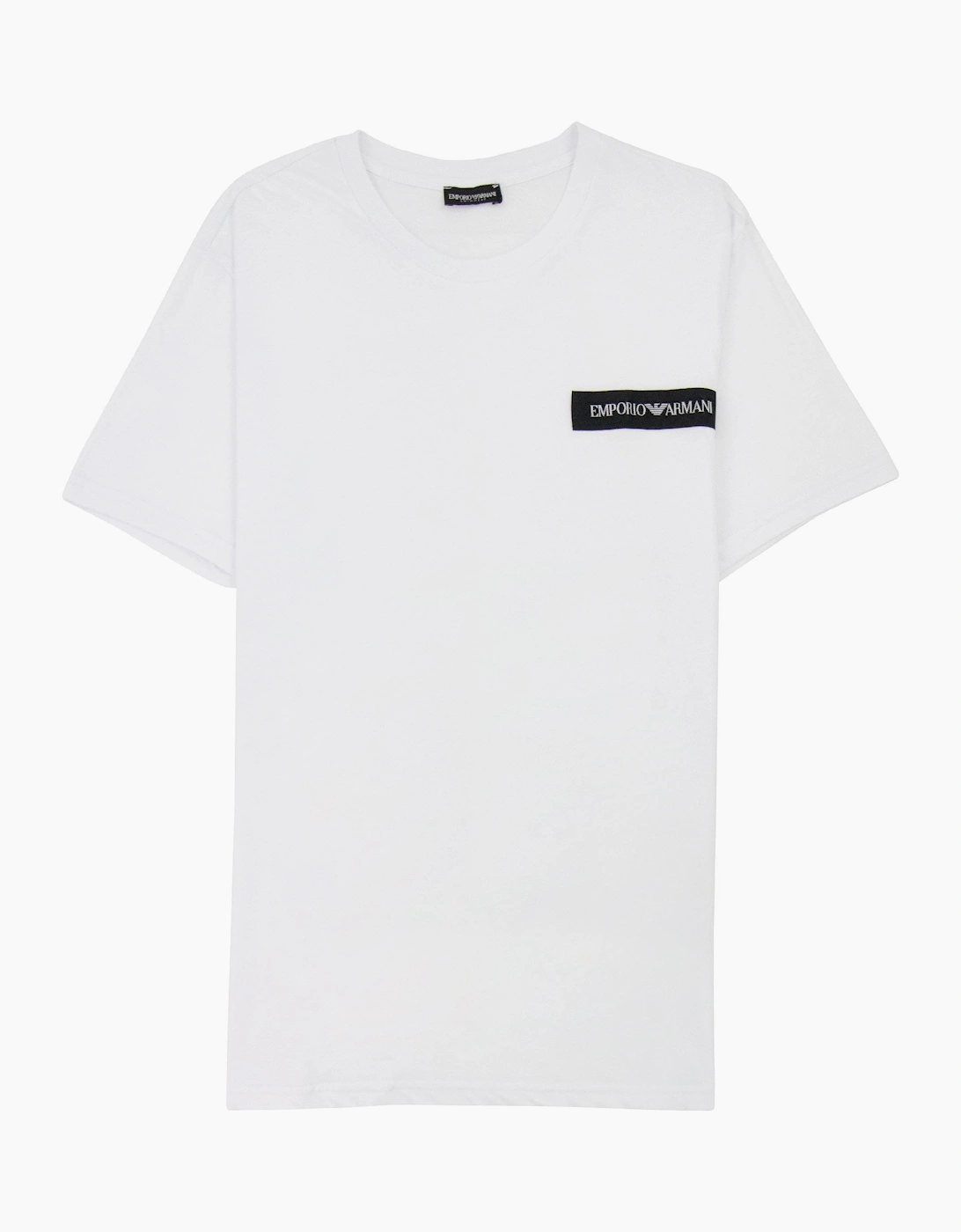 Men's Emporio Armani Emporio Armani Crew Neck Logo T Shirt White - Size: 40