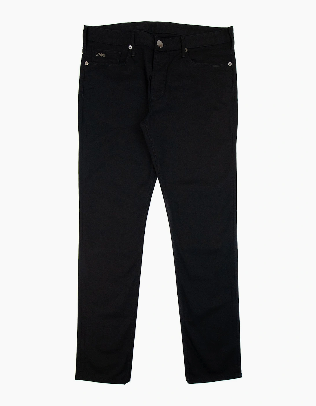 Men's Emporio Armani J06 Slim-fit Stretch-gabardine Jeans Black - Size: W31-L30