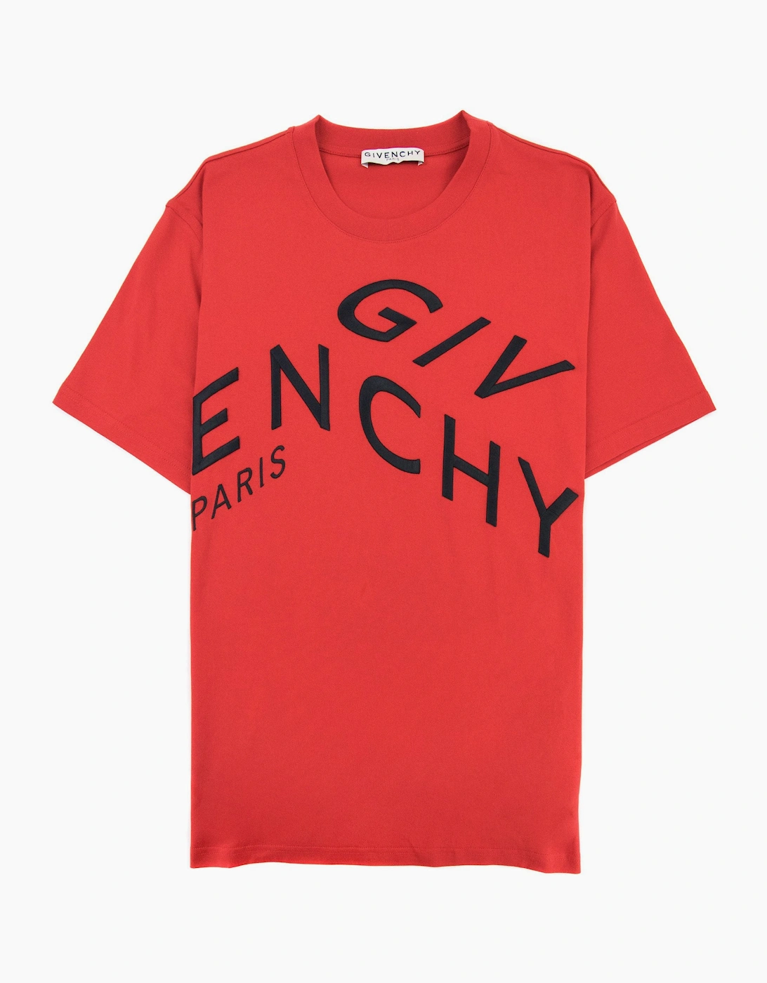 Givenchy Men's Red Refracted Slim T-Shirt - Size: 40