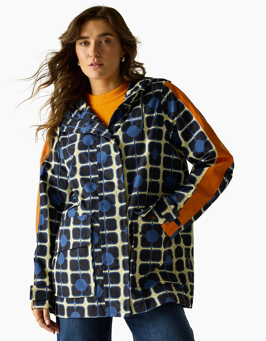 Regatta Womens Orla Kiely Mid length Waterproof Jacket