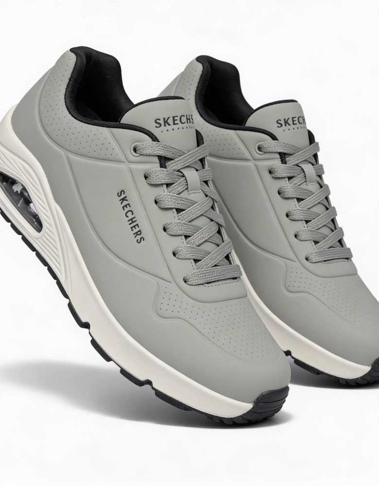 Skechers UNO - STAND ON AIR Mens Casual Trainers Olive Black