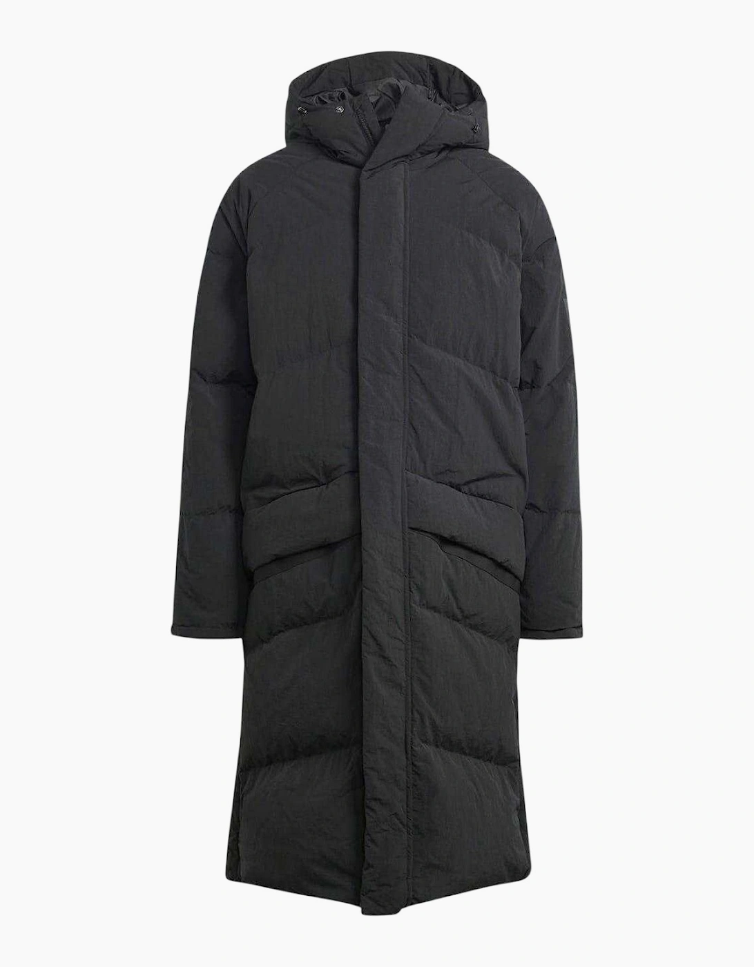 Adidas Men's Black Down Filled Longline Puffer Jacket  Regular/36 S