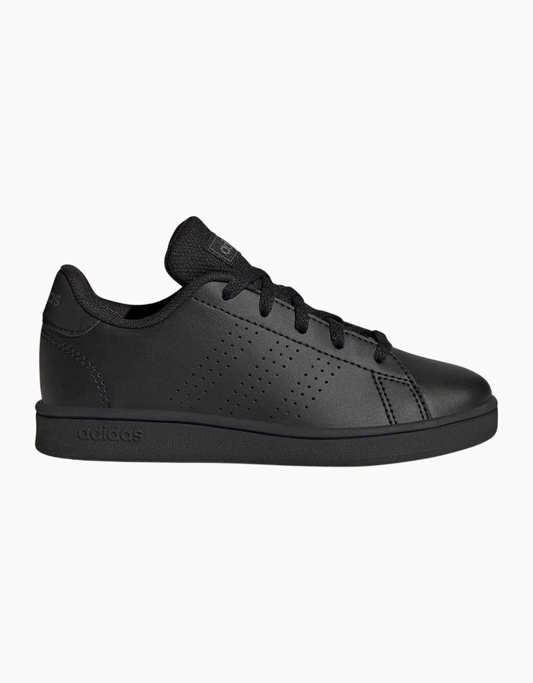 Adidas Unisex Black Childrens/ Advantage Flat Trainers  Size 5 Uk Kids