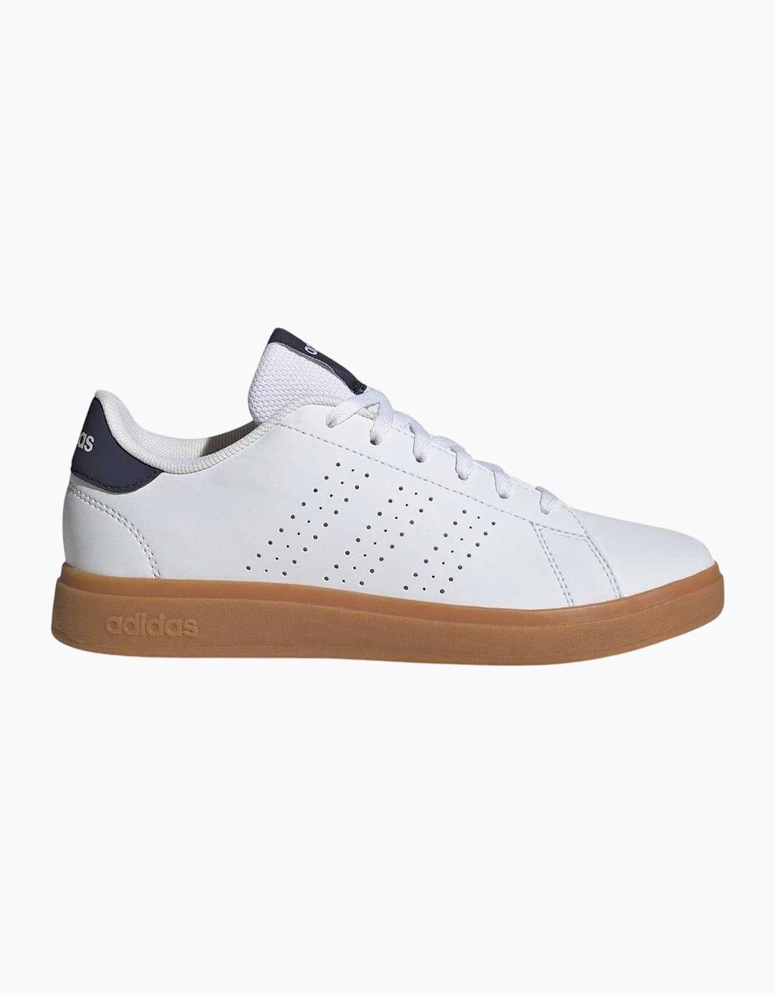 Adidas Unisex White Childrens/ Advantage Flat Trainers  Size 3 Uk Kids