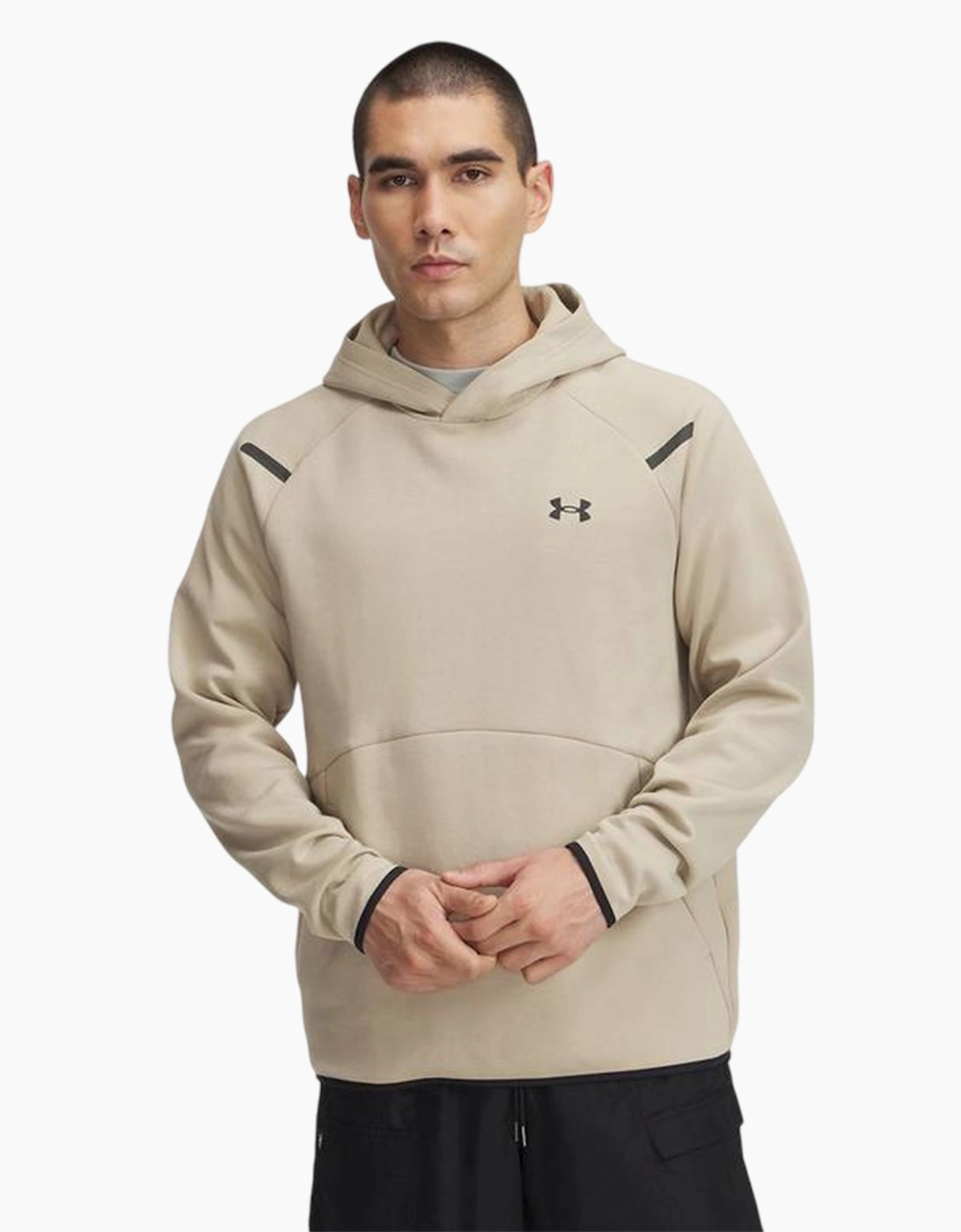 Under Armour Men's Brown Essential Fleece Raglan Hoodie  38 M