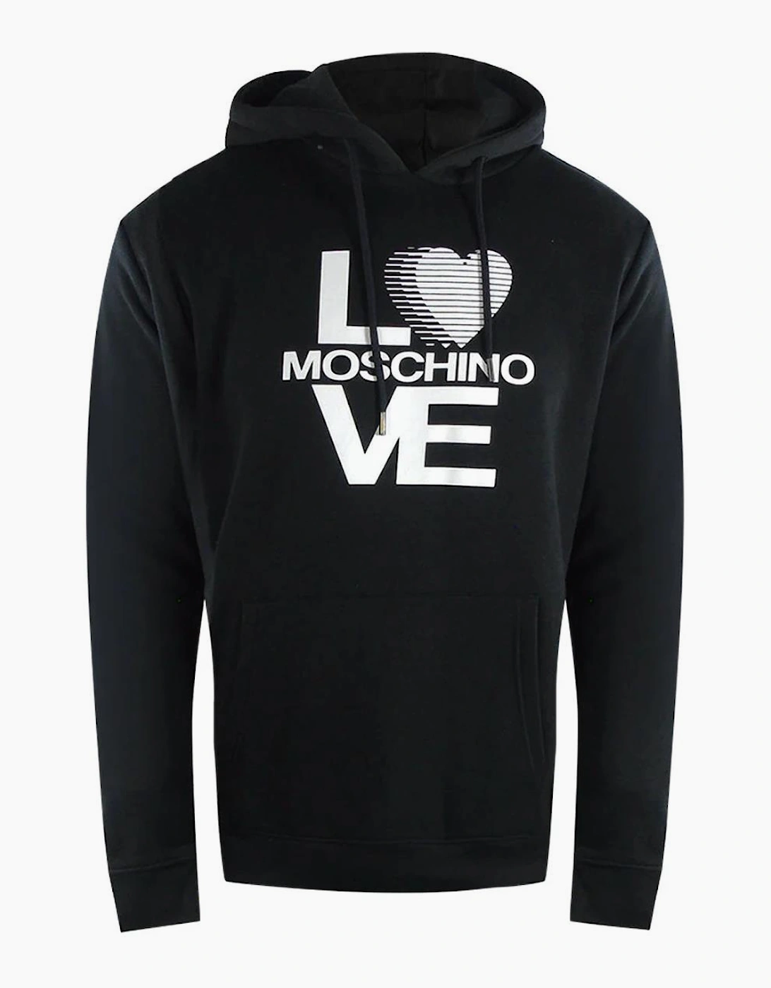 Love Moschino Iconic Bold Logo Hoodie in Black, 4 of 3