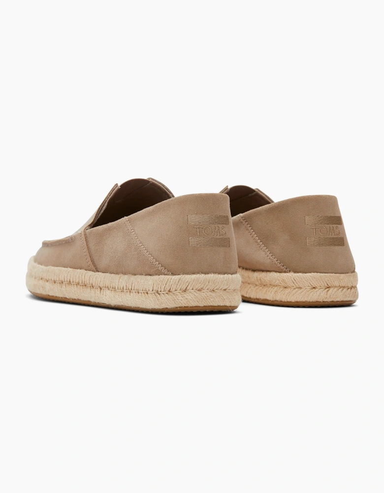 Toms Alonso Rope Slip On Loafer Suede Dune
