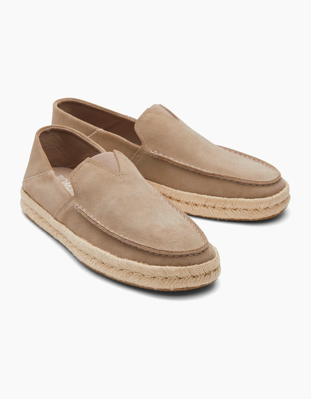 Toms Alonso Rope Slip On Loafer Suede Dune