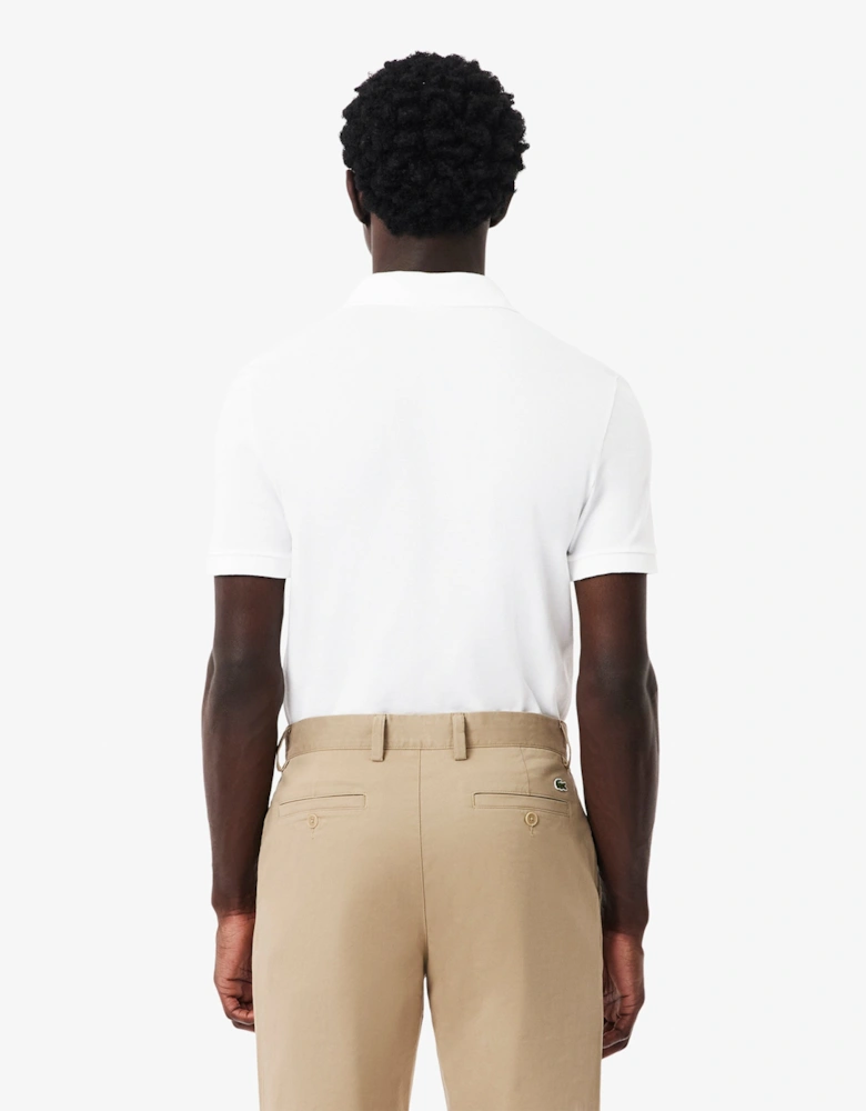 Lacoste Mens Original L.12.12 Slim Fit Petit Piqué Cotton Polo Shirt - White 001