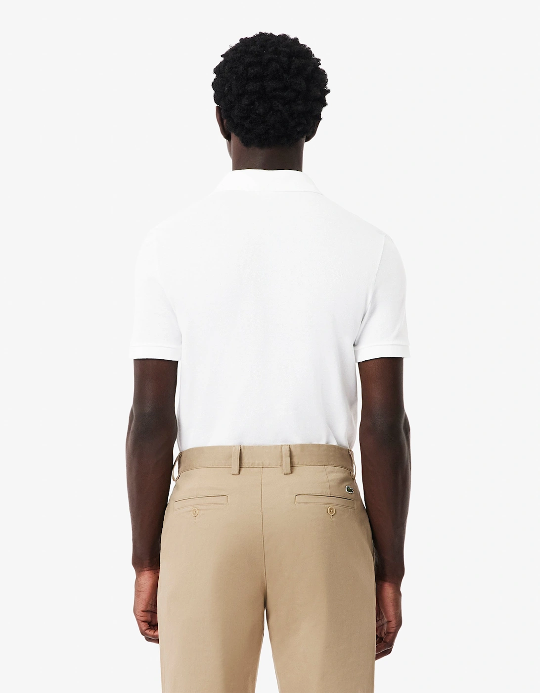 Lacoste Mens Original L.12.12 Slim Fit Petit Piqué Cotton Polo Shirt - White 001