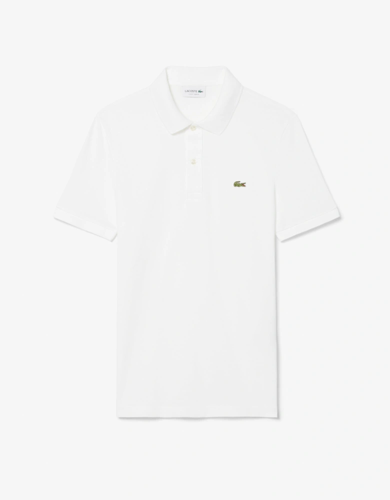 Lacoste Mens Original L.12.12 Slim Fit Petit Piqué Cotton Polo Shirt - White 001