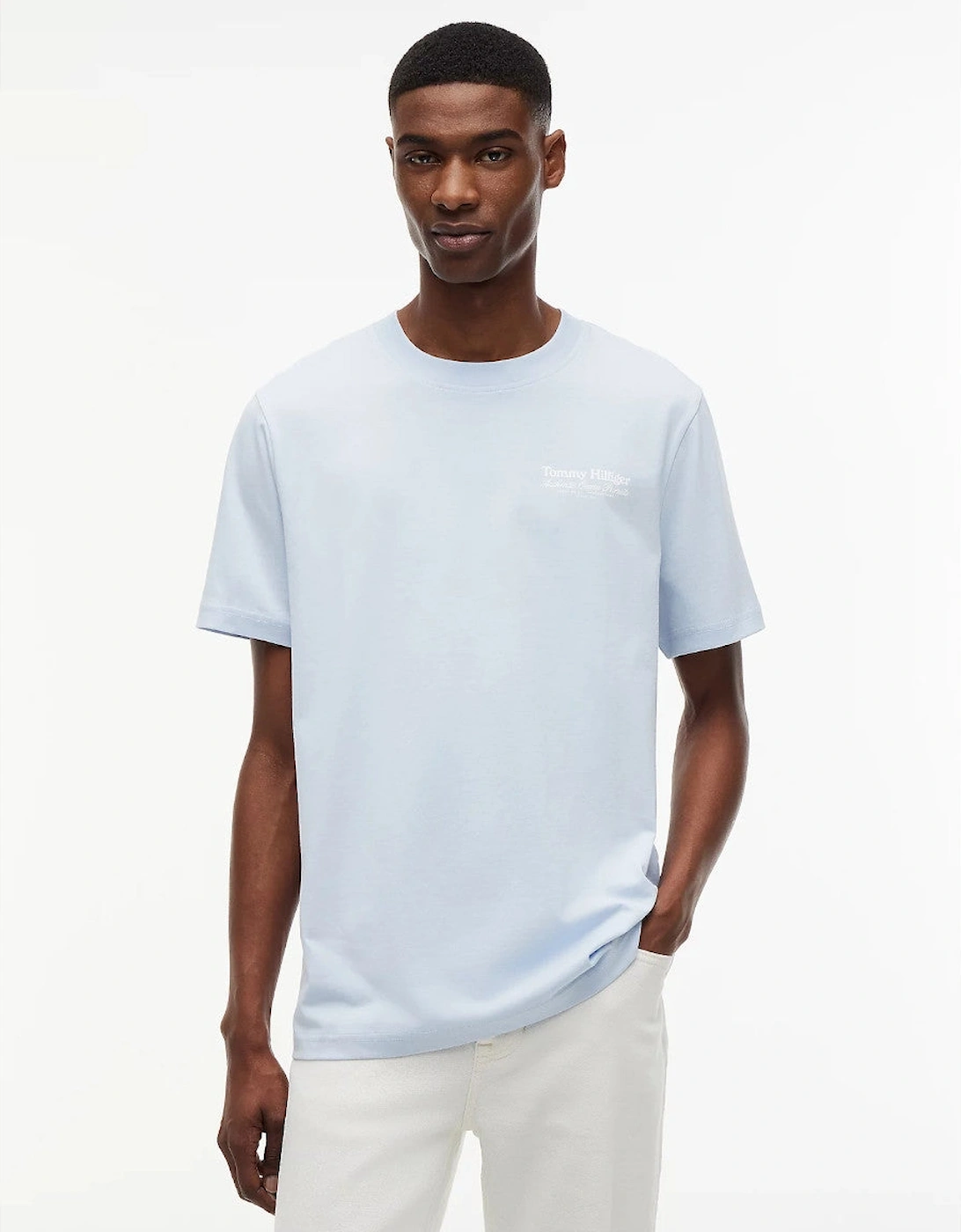 Tommy Hilfiger Nautical Back Graphic T-Shirt C10 Breezy Blue
