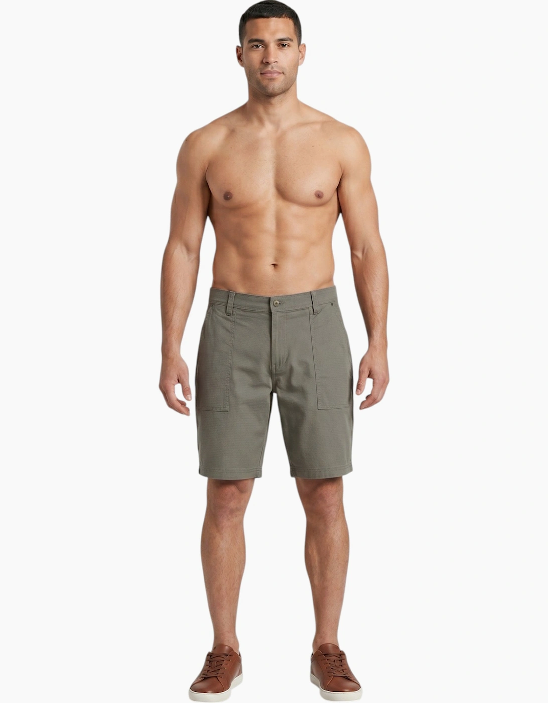 Weatherproof Mens Utility Shorts Knee Bermuda Cargo Half Pants, 4 of 3