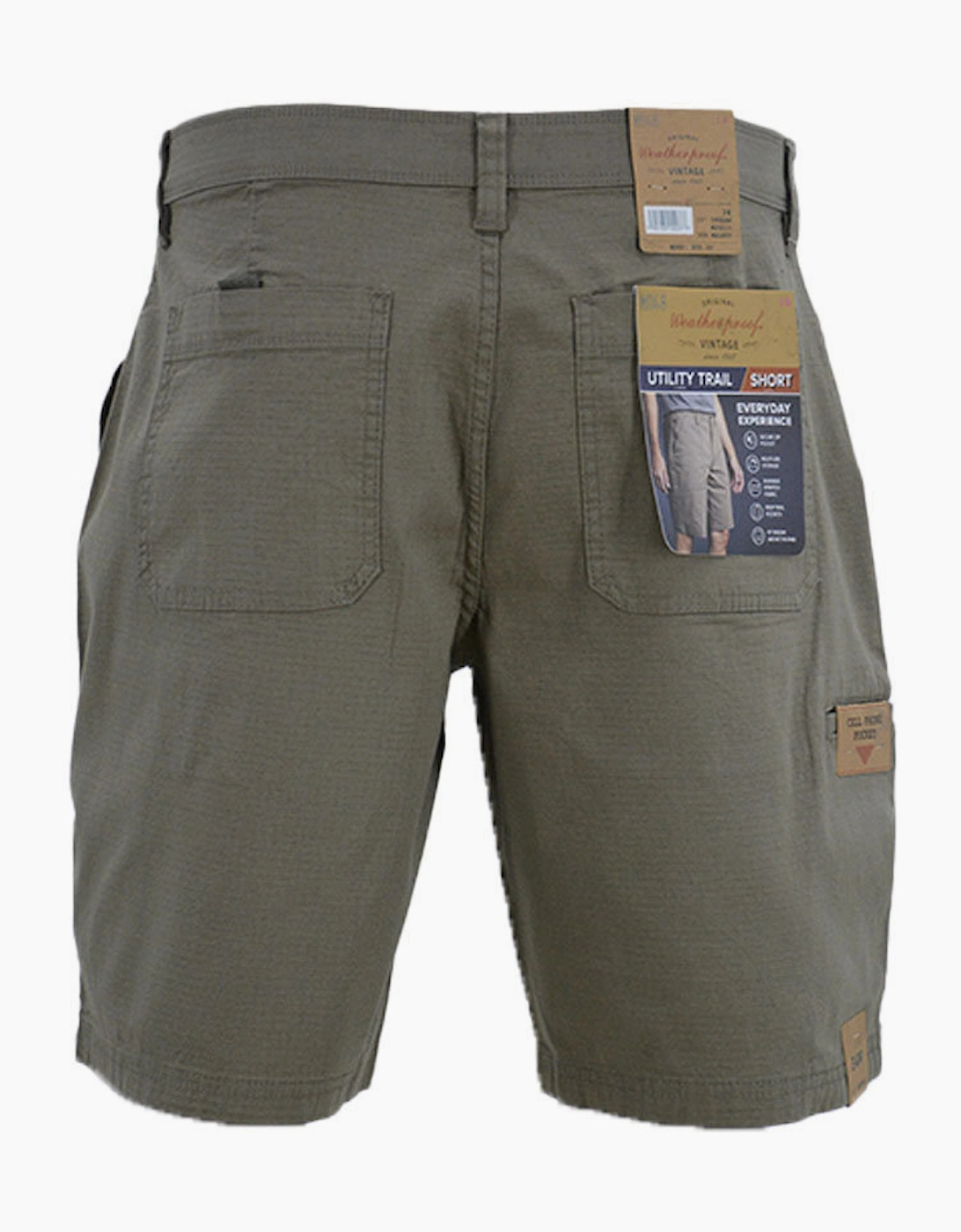 Weatherproof Mens Utility Shorts Knee Bermuda Cargo Half Pants