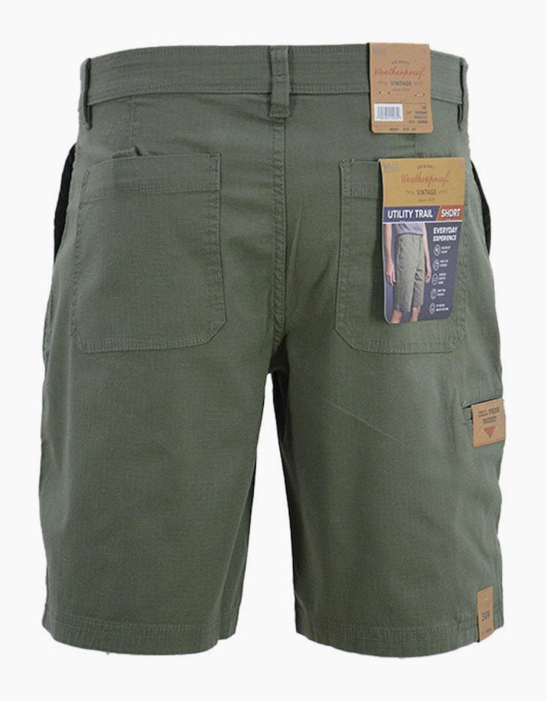 Weatherproof Mens Utility Shorts Knee Bermuda Cargo Half Pants