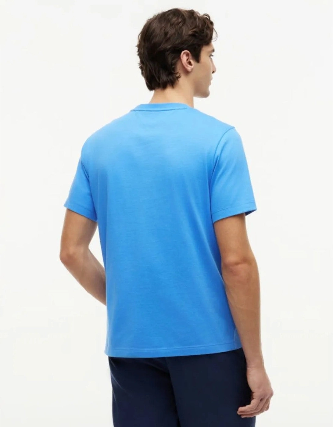 Tommy Hilfiger Flag Embroidery Crew Neck T-Shirt C30 Blue Spell