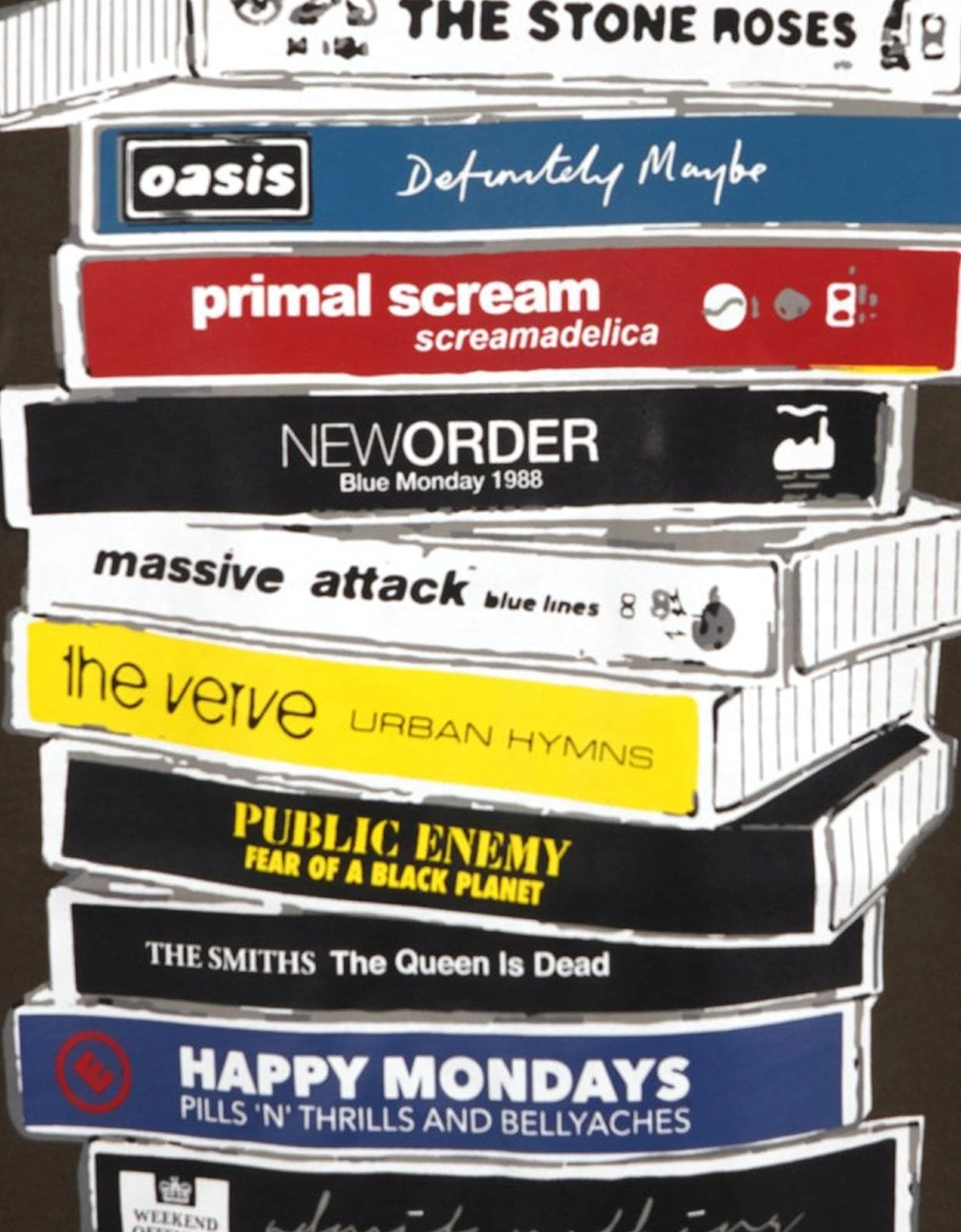 Weekend Offender Mens T Shirts Cassetes Graphic Tee