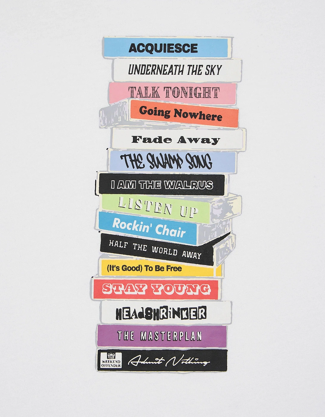 Weekend Offender Mens T Shirts Cassetes Graphic Tee