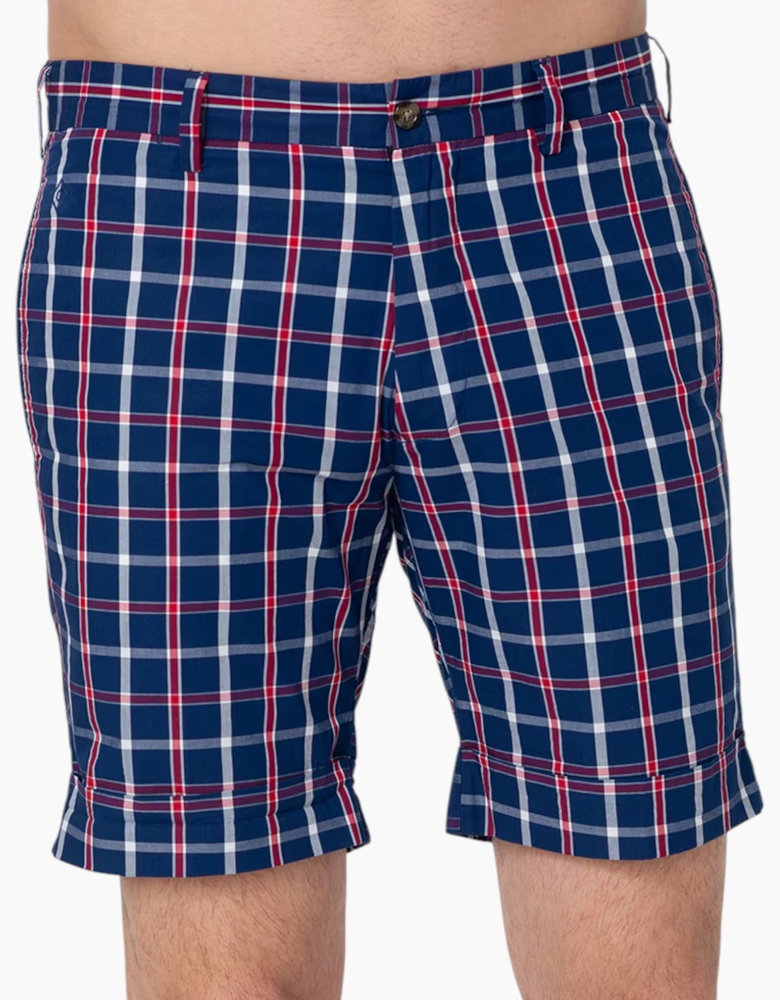GANT Mens Check Shorts Casual Cotton Knee Combat Summer