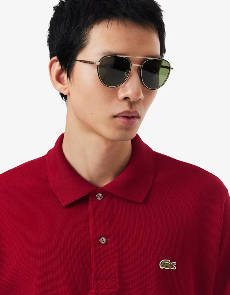 Lacoste Classic Fit L.12.12 Mens Short Sleeve Polo Shirt - Bordeaux 476