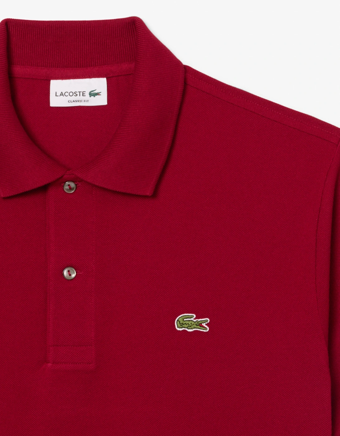 Lacoste Classic Fit L.12.12 Mens Short Sleeve Polo Shirt - Bordeaux 476