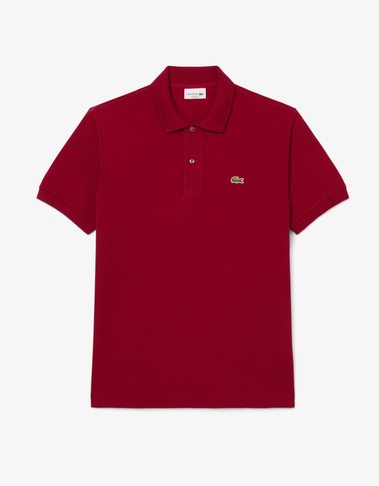 Lacoste Classic Fit L.12.12 Mens Short Sleeve Polo Shirt - Bordeaux 476