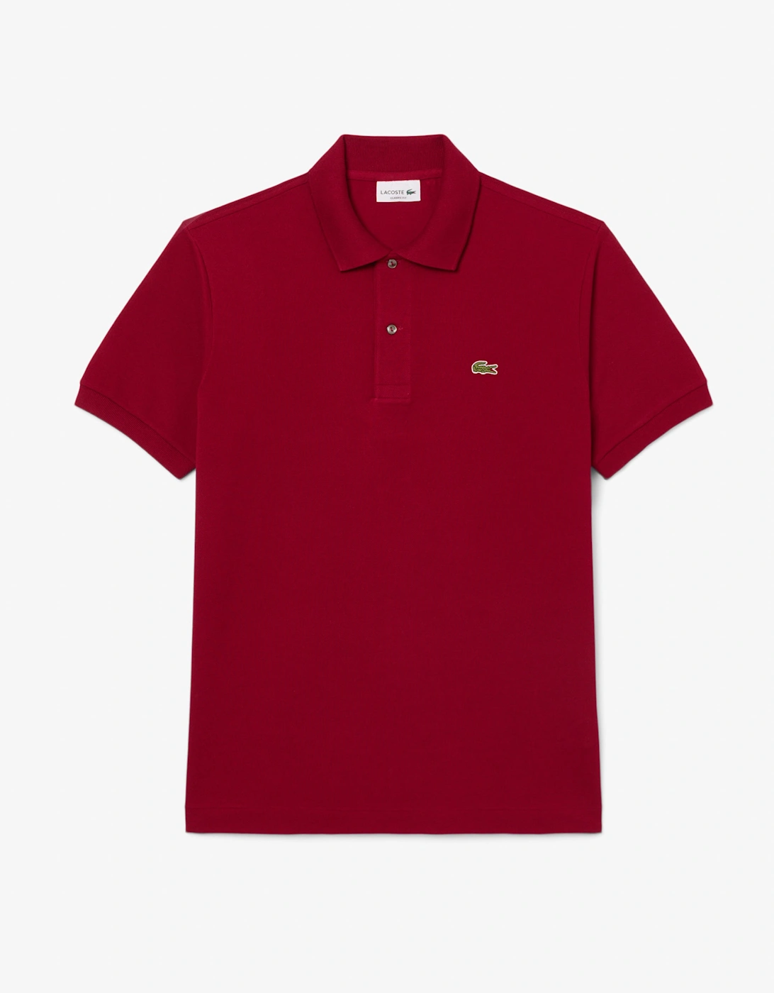 Lacoste Classic Fit L.12.12 Mens Short Sleeve Polo Shirt - Bordeaux 476